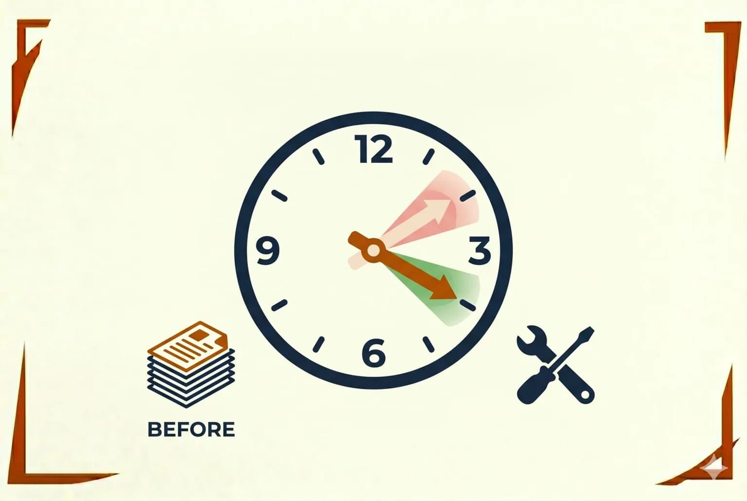 Editorial-Illustration: Werkstatt sofort oder erst nach Sachverständigen — Reparatur-Timing